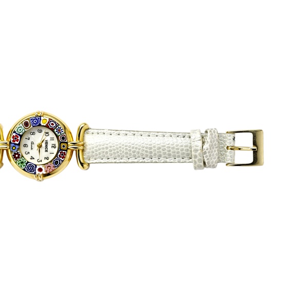 Venice Murano Glass 18k Gold Plated Vintage Quartz Ladies Watch 27mm main image 5